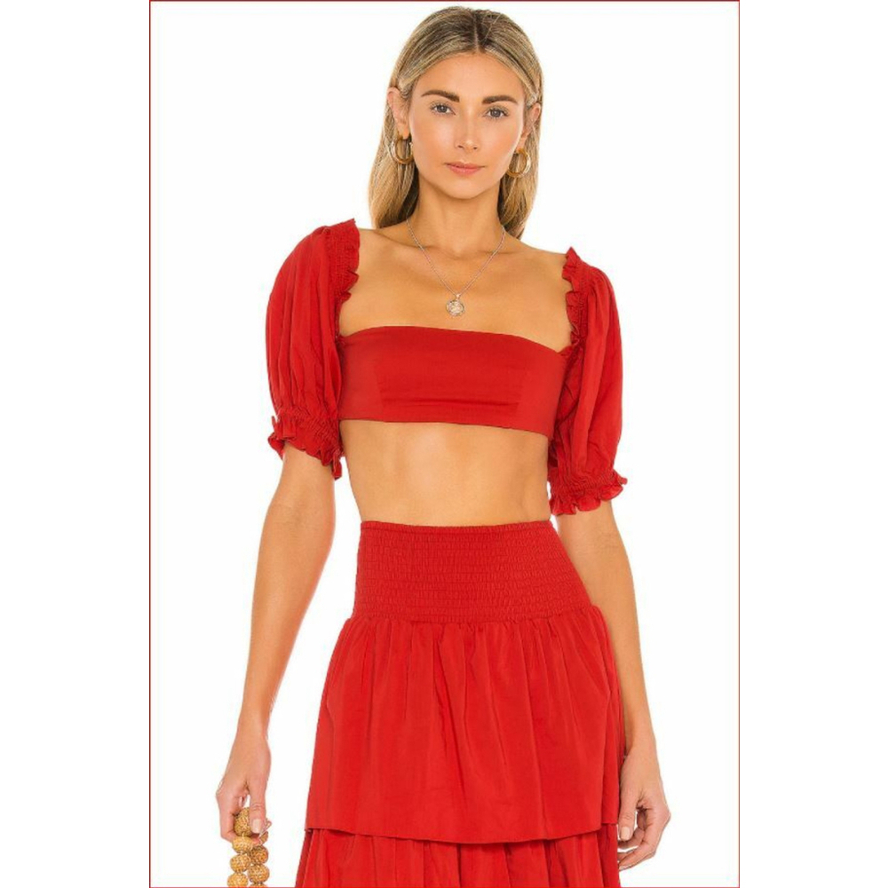 WeWoreWhat Coco Top in Ruby size XL